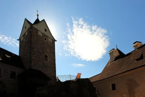 Castle Loket Stock Photos