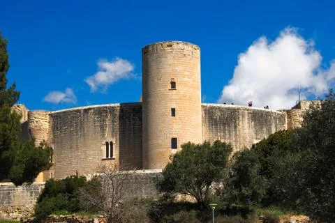 CASTLE IN MAJORCA Stock Photos