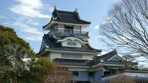 Castle that makes you feel the Edo period 스톡 동영상 125471243