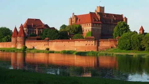 Castle in Malbork, Poland Stock Footage 116053732