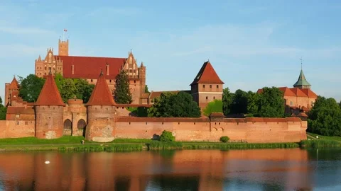 Castle in Malbork, Poland Stock Footage 116053774