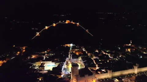 Castle of Marostica Stock Footage 245953971