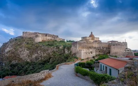 Castle of Milazzo Stock Photos
