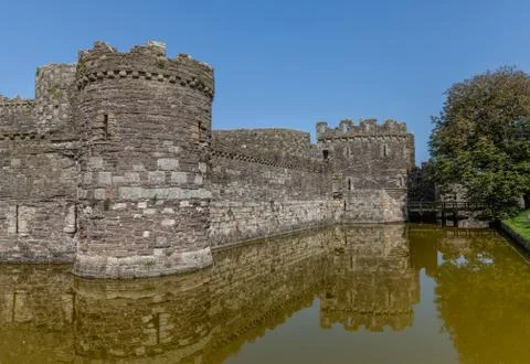 Castle moat Stock Photos