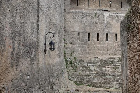 The Castle from Monaco with historical objects around, 2 april 2025 Stock Photos
