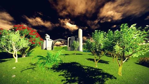 Castle of the Moors Stock Illustration