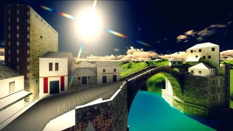 Castle of the Moors Stock-Illustration