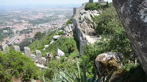 Castle of the Moors (Sintra) Stock Footage 25976890