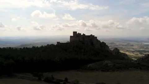 Castle in the mountain Stock Footage 168573655