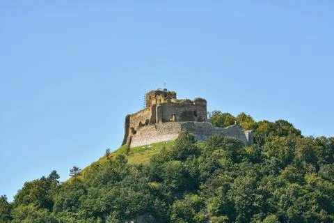 Castle on the mountain. Stock Photos