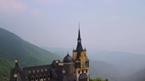Castle in the mountain vietnam Stock Footage 243373054