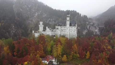 Castle in the mountains Stock Footage 142392928