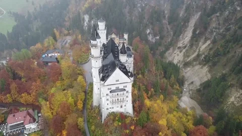Castle in the mountains Stock Footage 142392930