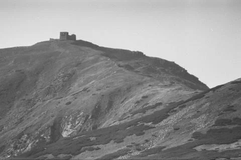 Castle in the mountains Stock Photos