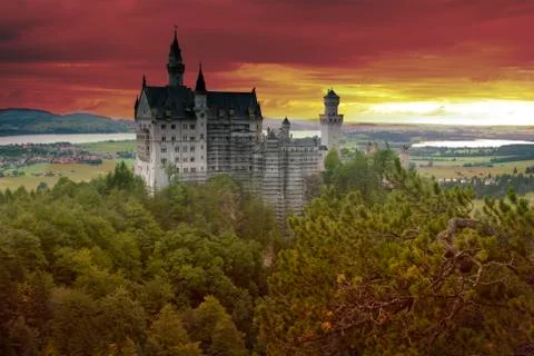 Castle Neuschwanstein Foto stock