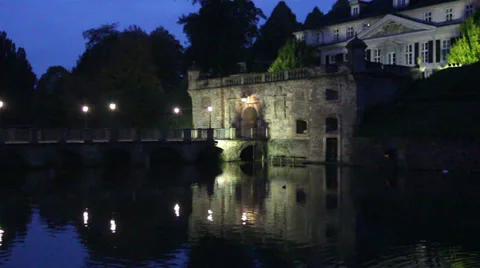 Castle night HD Stock Footage 32409070