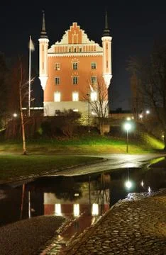Castle by night Foto stock