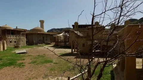 The castle of nomads from the inside. Stock Footage 75742182