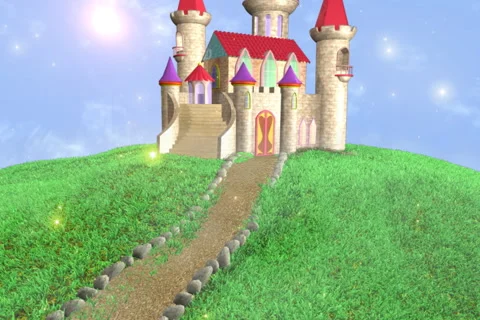 Castle NTSC Alpha Stock Footage 6524090