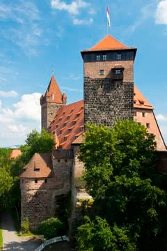 The Castle of Nuremberg Stock Photos