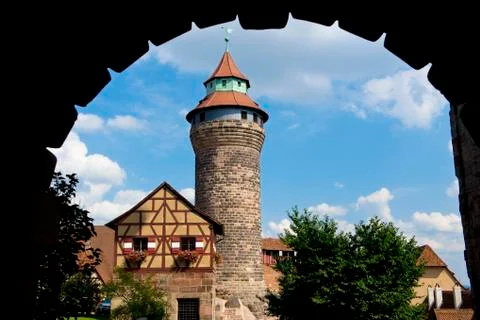 The Castle of Nuremberg Stock Photos