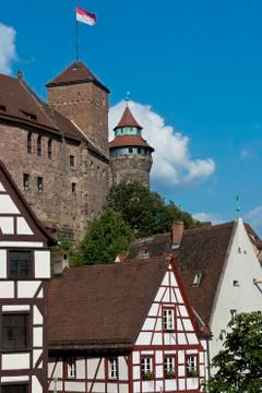 The Castle of Nuremberg Stock Photos