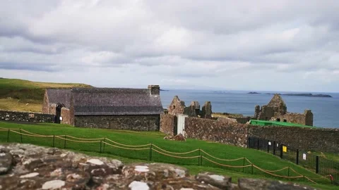 Castle ocean revealing Stock Footage 200772698