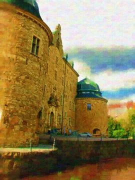 Castle in Orebro Stock Photos
