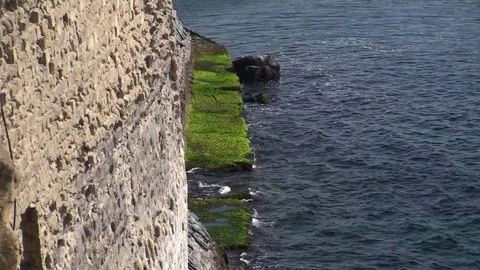 Castle of the OVO, Naples Stock Footage