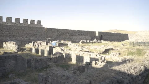 Castle panoramic view from inside Vídeos de archivo 218620513