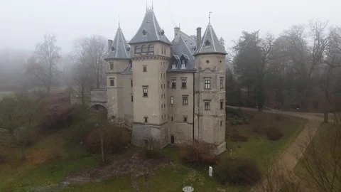 Castle in the Park Stock Footage 71019551