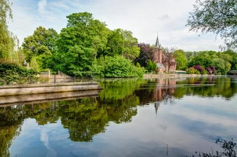 Castle in park Stock Photos