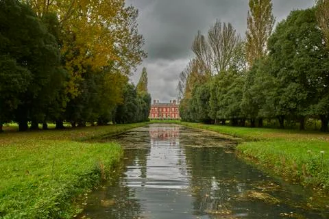 Castle in the park Stock Photos