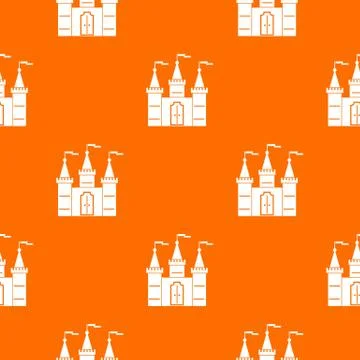 Castle pattern seamless Stock Illustration