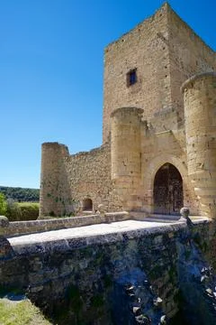 Castle in Pedraza, Castilla Leon in Spain Stock Photos