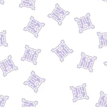 Castle plan glyph vector seamless pattern black 스톡 일러스트