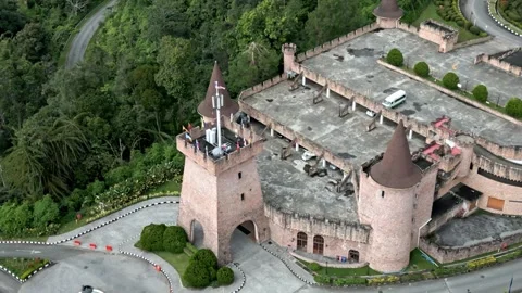 A castle with a playground in malaysia Stock Footage 263178848