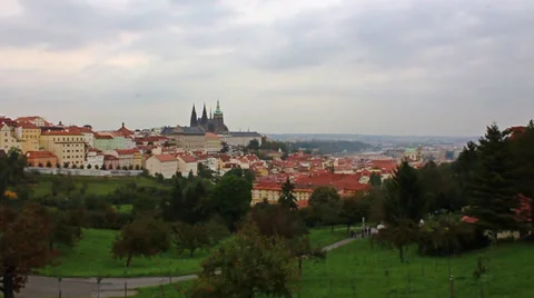Castle in Prague Stock Footage 36359238