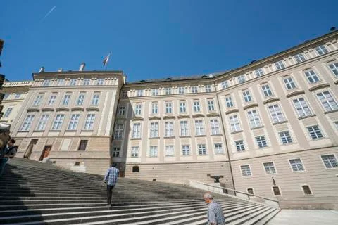 The castle of Prague Stock Photos
