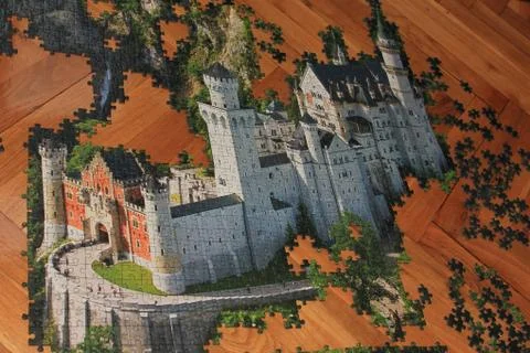 Castle - puzzle Stock Photos