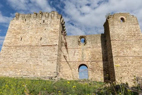 Castle at Pythio also Empythion in Byzantine, preserved military architectu.. Stock Photos