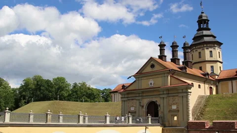 Castle Radziwill at Nesvizh, Belarus. Stock Footage 204160874