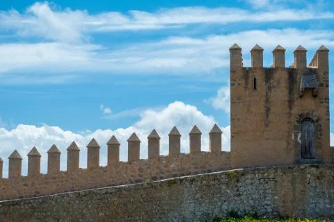 Castle ramparts Stock Photos