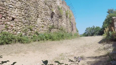 Castle of Requesens. Stock Footage 78521242