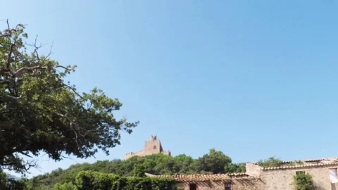 Castle of Requesens. Stock Footage 79230120