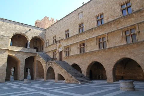 Castle in Rhodes 스톡 사진