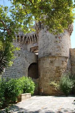 Castle in Rhodes Stock Photos