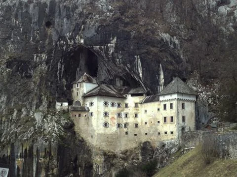 Castle in rock Stock Photos