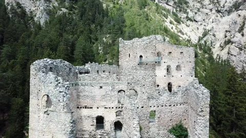 Castle Ruin Stock Footage 137855628