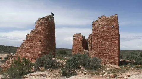 Castle Ruins 2 Stock Footage 661634